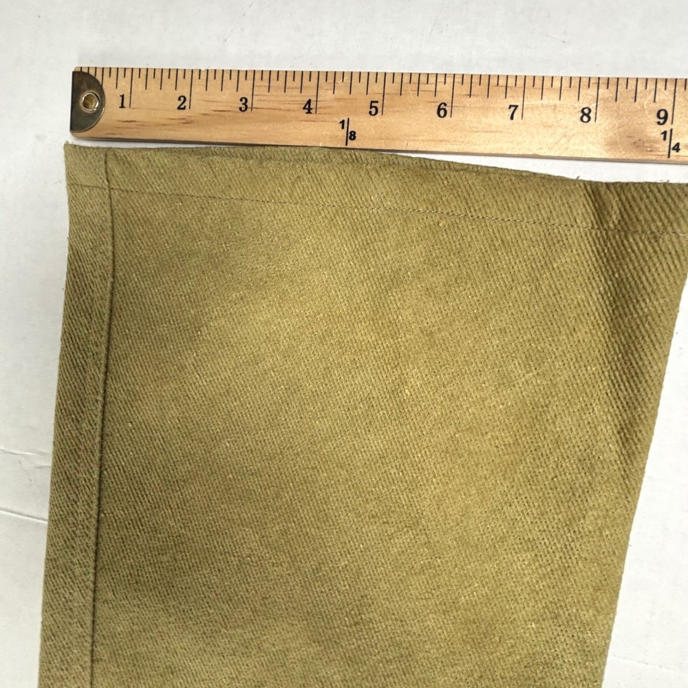 VTG Ben Ryan Chartreuse Wood Pulp Bootcut Pants Barrel Women 28X30 Thin USA NWOT - Picture 8 of 10